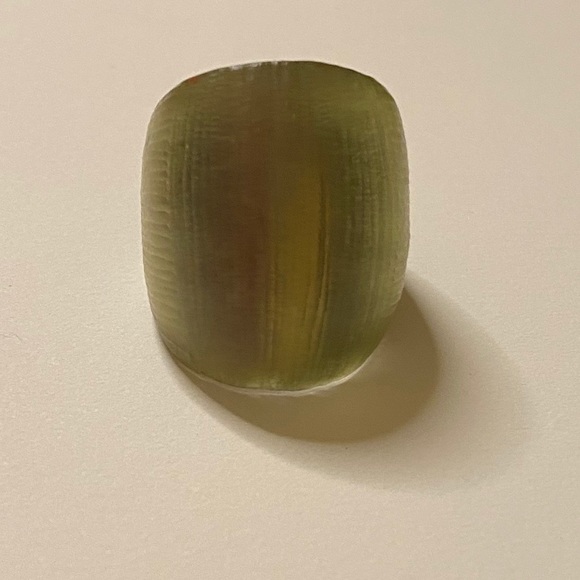 Alexis Bittar Gold/Red Lucite Ring and Bangle - Picture 8 of 8